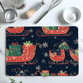 Axyaa Snowflakes Drying Mat: Absorbent Anti-Slip Placemat for Table Cup Drying Mats