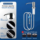 Axyaa Kitchen Sink Soap Dispenser, Built-in Hydraulic Liquid Bottle for Easy Dispensing