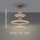 Axyaa Aluminum LED Pendant Lamp: Modern, Simple Design for Living & Dining Rooms
