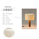 Axyaa Wabi Sabi Solid Wood Table Lamps for Living Room Bedroom Nightstand