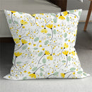 Yellow Leaf Plant Pillow Cover Home Decor Axyaa Branded Sofa Cushion Cover