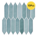 Axyaa Long Hexagon Peel and Stick 3D Wall Panels - Set of 10