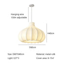 Axyaa Sabi Silk Suspension Light: Retro French Onion Style for Bedroom, Restaurant, Study