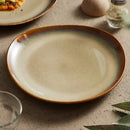 Axyaa Ceramic Plate Set: Irregular Kiln Steak Dessert Salad Snack Artistic Conception Tableware