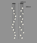 Axyaa Modern LED Ceiling Chandelier for Bedroom & Dining Room Lighting