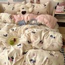 Axyaa Soft Skin-friendly Bedding Set with Duvet Cover, Bedsheet, Pillowcases