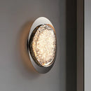 Axyaa Art Crystal Pebble Wall Lamp for Living Room Bedroom and Porch