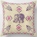 Axyaa Floral Landscape Square Pillowcase