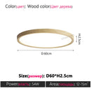 Axyaa Round LED Ceiling Lamp - Nordic Minimalist Design & Eye Protection