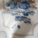 Luxury Nordic Flower Embroidery Table Runner with Tassels by Axyaa