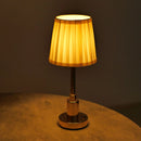 Axyaa Gold Fabric LED Rechargeable Desk Lamp - Nordic Design for Hotel, Bar, Restaurant