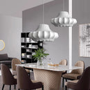 Axyaa Nordic Silk Chandelier LED Pendant Lights for Home Decor