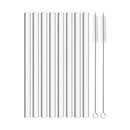Axyaa Wide Glass Straw Set with Brush - 12mm High Borosilicate Bubble Tea Straw