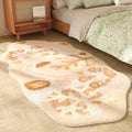 Axyaa Plush Bedroom Carpet: Soft, Thick, Washable, Anti-slip Floor Mat in Fluffy Design