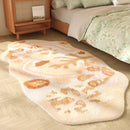Axyaa Plush Bedroom Carpet: Soft, Thick, Washable, Anti-slip Floor Mat in Fluffy Design
