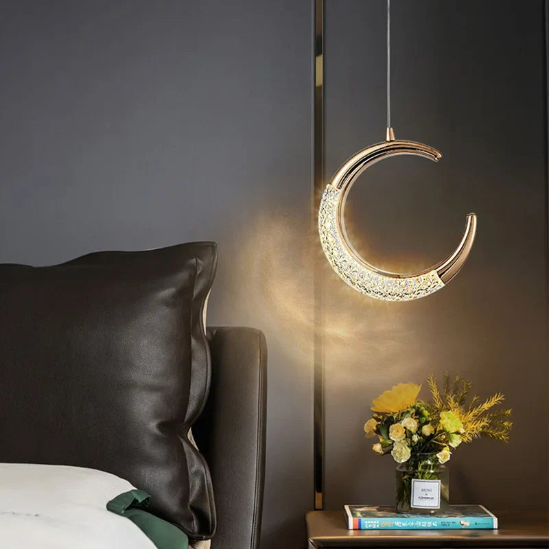 Nordic Crystal Pendant Lights by Axyaa: Elegant Indoor Ceiling Lamp for Home Lighting