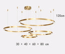 Axyaa Modern Circular Ring Pendant Light for Minimalist Living Room