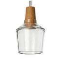Axyaa Solid Wood Art Glass Pendant Chandelier for Home Decor
