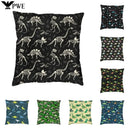 Axyaa Dinosaur Fossil Cushion Cover | Skeleton Throw Pillowcase for Sofa Car Home Decor