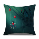 Axyaa Landscape Linen Pillowcase - Home Sofa Office Decoration - 45*45cm