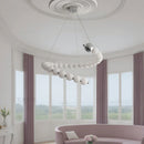 Axyaa Modern Stair Chandelier LED Pendant Ceiling Lamp for Living Room