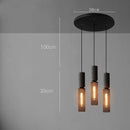 Axyaa Industrial Pendant Light Cement Metal Shade LED Hanging Lamp