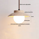 Axyaa Travertine LED Pendant Lights Natural Stone Hanging Lamp