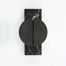 Axyaa Black Grey Marble Wall Light Luxury Decor Sconce for Living Room