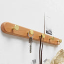 Axyaa Wooden Wardrobe Door Hook - Hemu Solid Wood Clothes Hanger