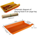 Axyaa Large Rectangular Skewer Tray for BBQ and Fried Skewers