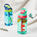 Axyaa Dinosaur Kids Water Bottle Sippy Cup with Straw - Leakproof, Cartoon Design