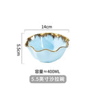 Axyaa Ceramic Vegetable Salad Bowl Fruit Plate Dessert Dried Fruit Basin