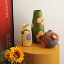 Axyaa Morandi Ceramic Vase for Creative Living Room Decor