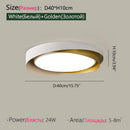 Axyaa Modern Round Ceiling Light in Black and White for Living Room, Bedroom, Corridor