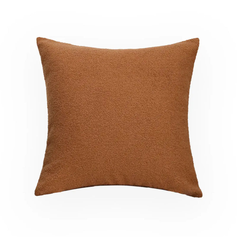 Axyaa Teddy Faux Fur Cushion Cover - Nordic Style Cozy Plush Pillowcase