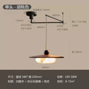 Axyaa Walnut Pendant Light: Vintage Style Glass LED Lamp for Home and Office
