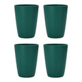 Axyaa Dark Green Plastic Cups Set for Home, Kitchen, Restaurant, Picnic, Camping