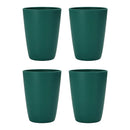 Axyaa Dark Green Plastic Cups Set for Home, Kitchen, Restaurant, Picnic, Camping