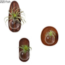 Axyaa Glass Wall Vase for Flowers and Plants