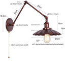 Axyaa Industrial Rustic LED Wall Sconce Lamp for Hallway and Bedroom