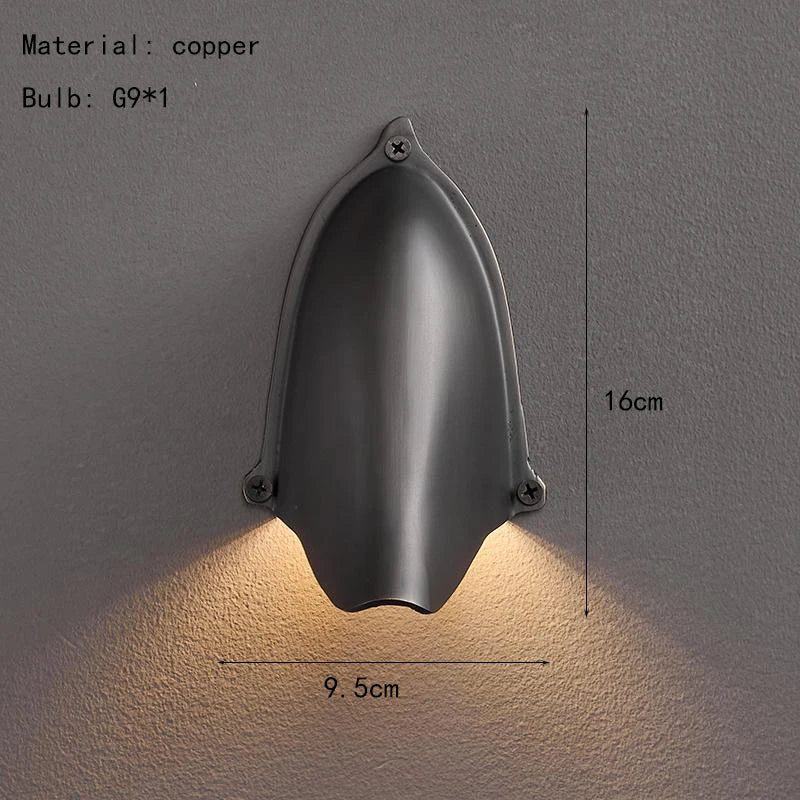 Brass Wall Lamp G9 Bulb Gold Black Silver Body Sconce Axyaa Bedroom Living Room
