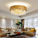 Axyaa Luxury Crystal LED Ceiling Lamp Modern Chandelier for Home Decoration
