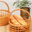 Handwoven Bread Storage Basket, Fruit Tray & Organizer - Axyaa Rustic Flower Basket