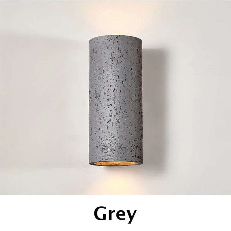 Axyaa Round Tube Wall Lamp 10W LED Retro Decor Sconce