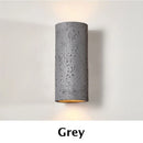 Axyaa Wabi Sabi Round Tube LED Wall Lamp 10W Retro Decor Sconce