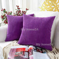 Axyaa Solid Color Graininess Cushion Cover Sofa Decor Lumbar Pillow Case