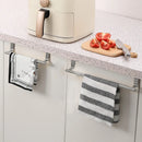 Axyaa Stainless Steel Towel Rack Wall Mounted Bathroom Kitchen Organizer Shelf