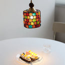 Axyaa Glass Copper LED Pendant Lights Kitchen Living Room Vintage Hanging Lights