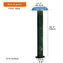 Axyaa Green Orange Table Lamp: Designer Luxury Desk Light for Bedside Decoration