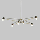 Axyaa Geometric Lines Chandelier: Modern, Nordic Bedroom Lighting Solution
